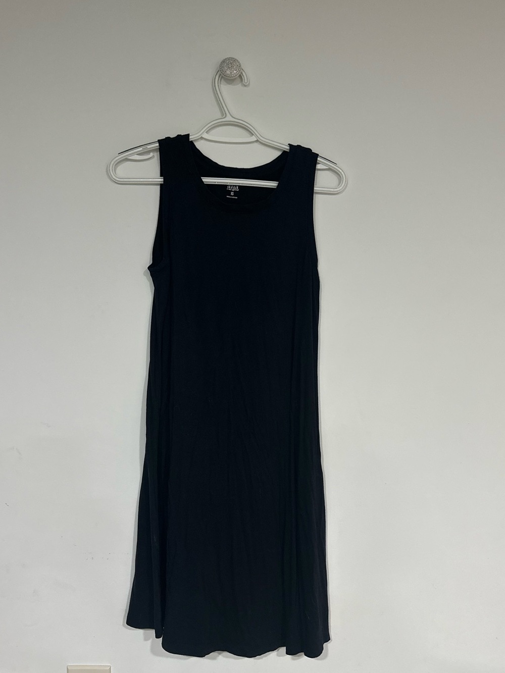 a.n.a Black Sleeveless Midi Tank Dress